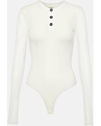 Khaite - Janelle Cotton-blend Jersey Bodysuit - Lyst