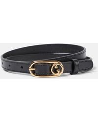 Gucci - Ceinture Interlocking G En Cuir - Lyst
