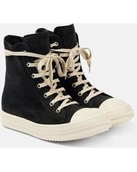 Rick Owens - Sneaks High-Top Canvas Sneakers - Lyst