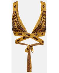 Altuzarra - Davion Jacquard Knit Crop Top - Lyst