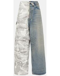 Balenciaga - Cotton Ripstop And Denim Cargo Pants - Lyst