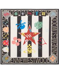 Vivienne Westwood - Football Square Silk Scarf - Lyst
