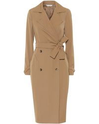Max Mara Lucia Wool Gabardine Midi Dress - Brown