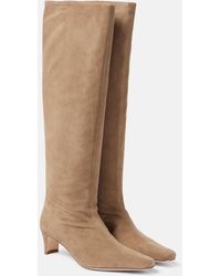 STAUD - Wally Suede Knee-High Boots - Lyst