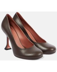 AMINA MUADDI - Iris 95 Leather Pumps - Lyst