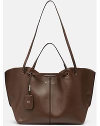 Max Mara - Large Leather Tote Bag - Lyst