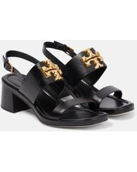 Tory Burch - Eleanor Leather Sandals - Lyst