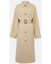 Totême - Belted Cotton And Silk Trench Coat - Lyst