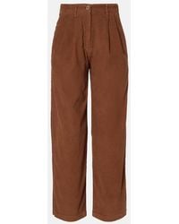 Velvet - Gail High-Rise Cotton Straight Pants - Lyst