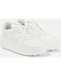 Tod's - Leather Platform Sneakers - Lyst