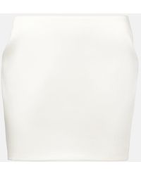 The New Arrivals Ilkyaz Ozel - Meringue Satin Miniskirt - Lyst