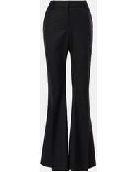 Nina Ricci - Wool Gabardine Flared Pants - Lyst