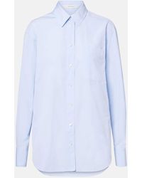 The Row - Gavina Cotton Chambray Shirt - Lyst