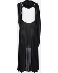 Christopher Kane - Mrs Robinson Lac-Trimmed Midi Dress With Cape - Lyst