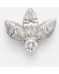 Maria Tash - Lotus 18Kt Single Earring With Diamonds - Lyst