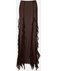 Bananhot - Ora Ruffled Maxi Skirt - Lyst