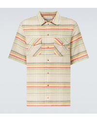 God's True Cashmere - Seaside Gauze Striped Cashmere Shirt - Lyst