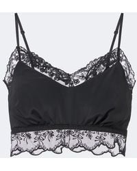 Simone Rocha - Lace-Trimmed Satin Bralette - Lyst