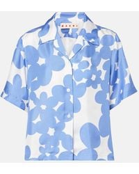 Marni - Floral-Print Shirt - Lyst