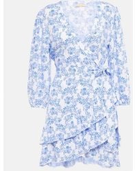 Melissa Odabash - Legacy Floral Wrap Minidress - Lyst