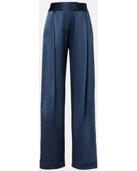 The Sei - High-Rise Silk Wide-Leg Pants - Lyst