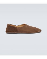 The Row - Canal Suede Slip-on Shoes - Lyst