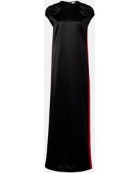 Loewe - Silk-Blend Satin Maxi Dress - Lyst