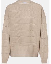 Brunello Cucinelli - Cashmere And Wool-Blend Sweater - Lyst