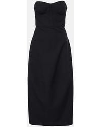 FFORME - Jett Cotton And Wool Corset Dress - Lyst