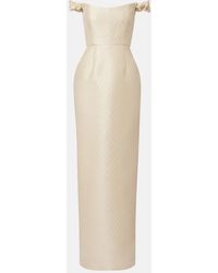 Markarian - Bridal Yolanda Brocade Off-Shoulder Gown - Lyst