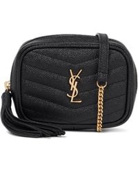 Saint Laurent Baby Lou Leather Belt Bag - Black