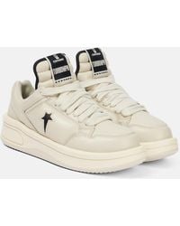 Rick Owens - X Converse Turbowpn Leather Sneakers - Lyst