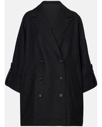 Brunello Cucinelli - Oversized Wool Coat - Lyst