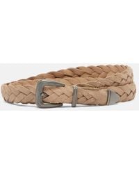 Brunello Cucinelli - Monili Braided Leather Belt - Lyst