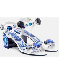 Dolce & Gabbana - Heeled Sandals - Lyst