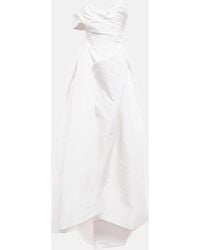 Vivienne Westwood Bridal Robe Freyja aus Seide - Weiß