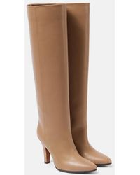 The Row - Prudens Leather Knee-High Boots - Lyst
