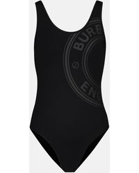 Burberry Badeanzug mit Logo - Schwarz