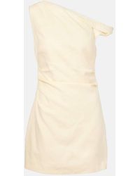 SIR. - Iris One-Shoulder Linen Minidress - Lyst