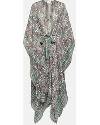 Isabel Marant - Floral Cotton And Silk Maxi Dress - Lyst