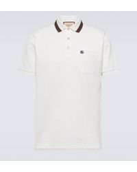 Gucci - Cotton Piquet Polo With Double G - Lyst