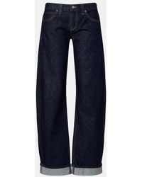 KHAITE - Karo Mid-Rise Barrel-Leg Jeans - Lyst
