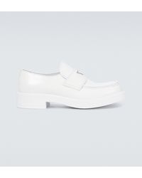 Prada Loafers aus Leder - Weiß