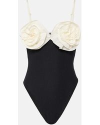 SAME - Floral-applique High-rise Swimsuit - Lyst