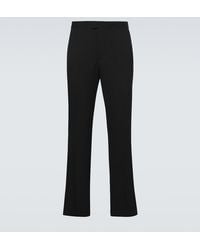 Burberry - Wool Grain De Poudre Tuxedo Pants - Lyst