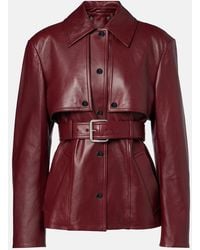 Sportmax - Stenzone Convertible Leather Jacket - Lyst