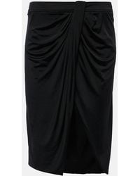 Tom Ford - Wrap Jersey Mini Skirt - Lyst
