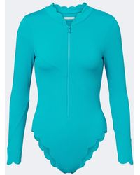 Marysia Swim - North Sea Scalloped Rashguard Swimsuit - Lyst