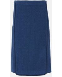 Etro - Wool-Blend Pencil Skirt - Lyst
