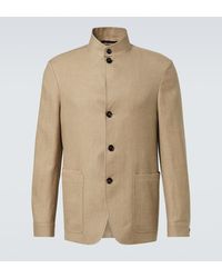 ZEGNA - Chore Linen And Wool Blazer - Lyst